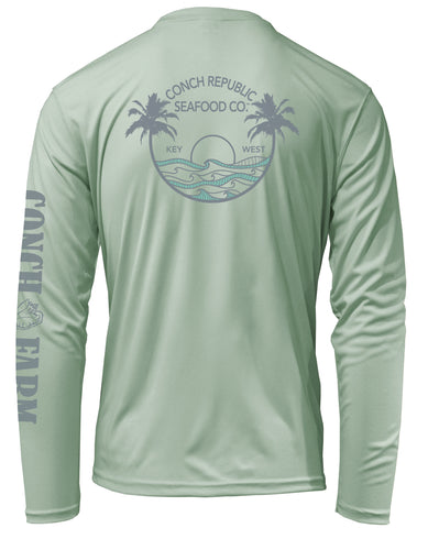 Long Sleeve Solar Palm tree Circle (Unisex)