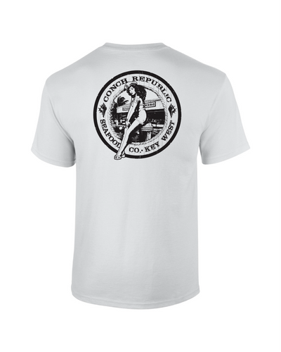  [New Artwork] Conch Republic Flag Permit Florida Keys Fishing  Shirts for Men Ice Blue/Small : Clothing, Shoes & Jewelry