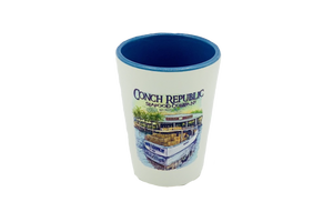 CRSC Fishing Boat Shot Glass - White/Blue